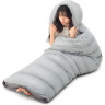 Ультралёгкий спальный мешок NATUREHIKE RM80 SERIES eтиный пух Grey Size M молния слева 6927595707197L