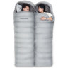 Ультралёгкий спальный мешок NATUREHIKE RM80 SERIES eтиный пух Grey Size M молния слева 6927595707197L
